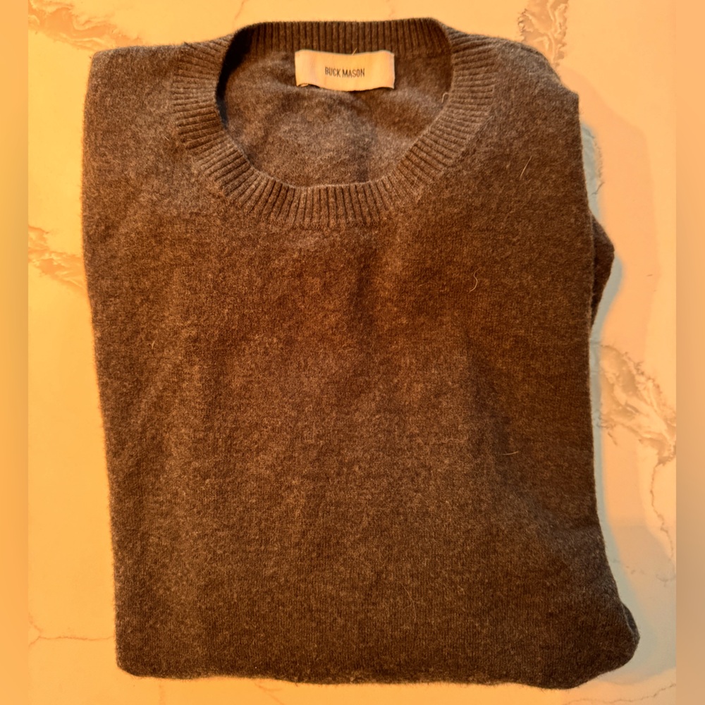Buck Mason wool sweater large